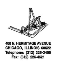 Herner-Geissler Woodworking logo 400 N. Hermitage Ave. Chicago Illinois 60622 Telephone: 312-226-3400 Fax: 312-226-4621
